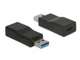 Delock USB 3.1 Gen 2 Type-A - USB Type-C átalakító fekete (65696)