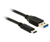 Delock USB 3.1 Gen2 A > Type-C 1m fekete
