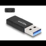 Delock USB 3.2 Gen 2 adapter A-típusú USB apa - USB Type-C anya fekete (60001) (delock60001)