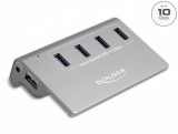 Delock USB 3.2 Gen 2 Hub 4 A-típusú USB porttal (64181)