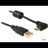 Delock USB-A apa > USB micro-B apa kábel 90°-ban forgatott bal/jobb (83147) (83147)
