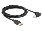 Delock USB-A -> USB-B (derékszögű) kábel 2m fekete (83528)