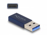 Delock USB adapter USB-A apa - USB-C anya kék (60049)