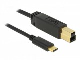Delock USB C 3.1 Gen 2 - USB-B 3.1 Gen 2 kábel 0.5 m (83674)
