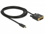 Delock USB C - DVI-D 24+1 kábel 4K 30HZ 2m (85321)