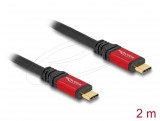 DeLock USB cable USB-C to USB-C 2m Red 80091