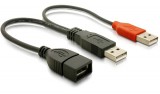 DeLock USB data- and power cable  22,5cm 65306
