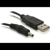 Delock USB hálózati cinch kábel 1,5m fekete (82377) (d82377)