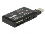 DeLock USB kártyaolvasó fekete (91758)
