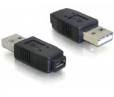 Delock USB micro-A+B female to USB2.0-A male