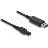 Delock USB töltőkábel 15 V elektromos borotvákhoz   kompatibilis a Philips OneBlade Pro 360 HQ7, HQ8, HQ9 sorozattal   borotvatöltő cserekábel, 1 m