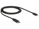 DeLock USB Type-C 2.0 - USB2.0 microB Black 1m 83602