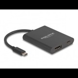 Delock USB Type-C adapter DisplayPort (DP Alt mód) 8K-hoz HDR és 60 W tápellátással (64202) (64202)