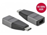 Delock USB Type-C adapter mini DisplayPort (DP Alt Mode) 4K 60 Hz  kompakt kialakítású
