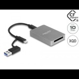 Delock USB Type-C kártyaolvasó CFexpress vagy XQD memóriakártyákhoz (91008) (delock91008)