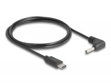 DeLock USB Type-C Power Cable to DC 3.5 x 1.35 mm male angled 1,5m Black 85393