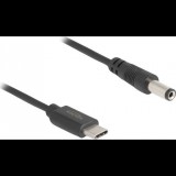 Delock USB Type-C tápkábel - DC 5,5 x 2,1 mm méretű apa 1 m (85397)