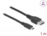 DeLock USB Type-C to DisplayPort cable 1m Black 86038