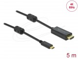 DeLock USB Type-C to HDMI Cable (DP Alt Mode) 4K 60 Hz 5m Black 85972