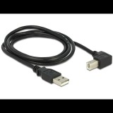 Delock USB2.0 kábel USB A dugó - USB B 90 dugó csatlakozókkal, 1m (83519) (83519)