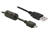 DeLock USB2.0A apa -  Micro-B USB  apa  cable 1m Black 82299