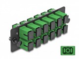 Delock Üvegszálas Adapter Panel SC Simplex APC 12 Port zöld (66926)