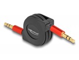 Delock Visszahúzható Audio Kábel 3,5 mm 3 tűs sztereo jack apa apa 90 cm