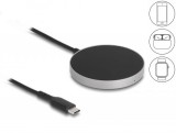 DeLock Wireless Charger with 5W/7,5W/10W/15W Inductive Charging Pad Black 66467