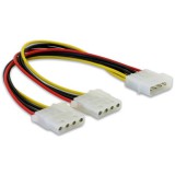 Delock "Y" elosztó kábel - 2 db 4 tűs Molex