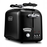 DeLonghi 0230120053 CT021.BK1 Argento 800 W, 2 szelet Fekete kenyérpirító