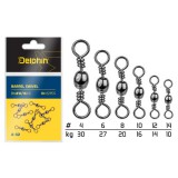 Delphin Barrel Swivel A-02 hordó forgó kapocs 10 db - választható méretben
