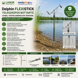 Delphin FlexiSTICK teleszkópos bottartó - sötétzöld (101004591)