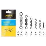 Delphin Hi speed double rolling swivel A-04 BN/4 (969A04004)