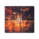 DELTACO Egérpad GAM-097, DMP 410 Limited Edition Large Mousepad, 450x400x4mm, black with abstract pattern (GAM-097)