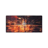 DELTACO Egrépad GAM-099, DMP 430 Limited Edition XX-Large Mousepad, 1600x600x4mm, black with abstract pattern (GAM-099)