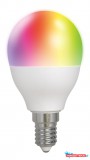 Deltaco SMART HOME SH-LE14G45RGB izzó, LED, E14 WiFi, 5W, színes+fehér, szabályozható