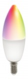 Deltaco SMART HOME SH-LE14RGB izzó LED, E14, gyertya, WIFI, 5W, színes+fehér, szabályozható
