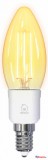 Deltaco SMART HOME SH-LFE14C35 izzó LED, E14, volfrám gyertya, WIFI, 4.5W, fehér, szabályozható