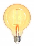 Deltaco SMART HOME SH-LFE27G95 izzó LED, E27, volfrám, WIFI, 5.5W, fehér, szabályozható