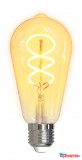 Deltaco SMART HOME SH-LFE27ST64S izzó LED, E27, volfrám, spirál, WIFI, 5.5W, fehér, szabályozható