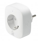 Deltaco SMART HOME SH-P01E aljzat energiafigyelővel, WIFI, 2.4GHz, fehér