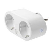 DELTACO SMART HOME SH-P02 beltéri kettes konnektor, 10A,  WIFI (SH-P02)