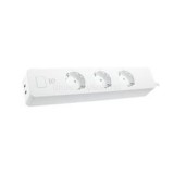 DELTACO SMART HOME SH-P03USB2 hármas hosszabbító, 13A,  1,5m 2 USB csatlakozás, WIFI (SH-P03USB2)