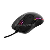 DELTACO Vezetékes Egér GAM-085, optical, RGB, PMW 3325 sensor, 5000 DPI, 1000 Hz, 1.8m cable, USB, glossy black (GAM-085)