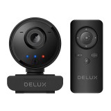 Delux DC07 Full HD webkamera mikrofonnal fekete (DC07) - Webkamera