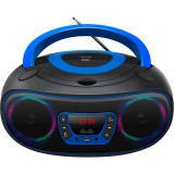 Denver TCL-212BT BLUE CD lejátszó Hordozható CD lejátszó Fekete, Kék