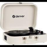 Denver VPL-130 USB Bakelit Vinyl lemezjátszó hordozható kofferben - Krém (VPL-130)
