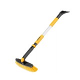 DENZEL 750-1120mm teleszkópos hóseprű, forgatható fejjel, kaparóval