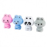 Derform Állatos hegyező, tartályos, 1 lyukú, 4 féle változat (cica, kutya panda, maci), Kidea, 1 db