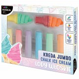 Derform Aszfaltkréta, 8 db-os, jumbo, csavart fagyis, Kidea